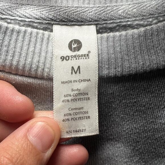 90 Degree by reflex tie dye crew neck sweater womens medium lounge eclectic - Picture 2 of 4